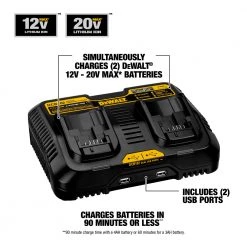 Dewalt DCB102 12V - 20V MAX Jobsite Charging Station -Dewalt Sales 2022 dewndcb102 b
