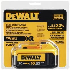 Dewalt DCB204 20V MAX Premium XR 4 Ah Lithium-Ion Battery -Dewalt Sales 2022 dewndcb204