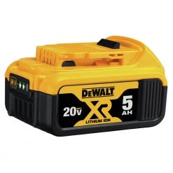 Dewalt DCB205 (1) 20V MAX XR Premium 5 Ah Lithium-Ion Battery -Dewalt Sales 2022 dewndcb205 b