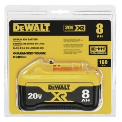 Dewalt DCB208 (1) 20V MAX XR 8 Ah Lithium-Ion Battery -Dewalt Sales 2022 dewndcb208 e