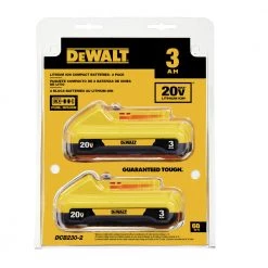 Dewalt DCB230-2 20V MAX 3 Ah Lithium-Ion Compact Battery (2-Pack) -Dewalt Sales 2022 dewndcb230 2 e