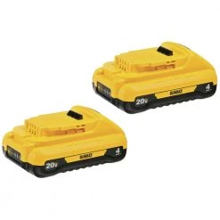 Dewalt DCB240-2 (2) 20V MAX 4 Ah Compact Lithium-Ion Batteries