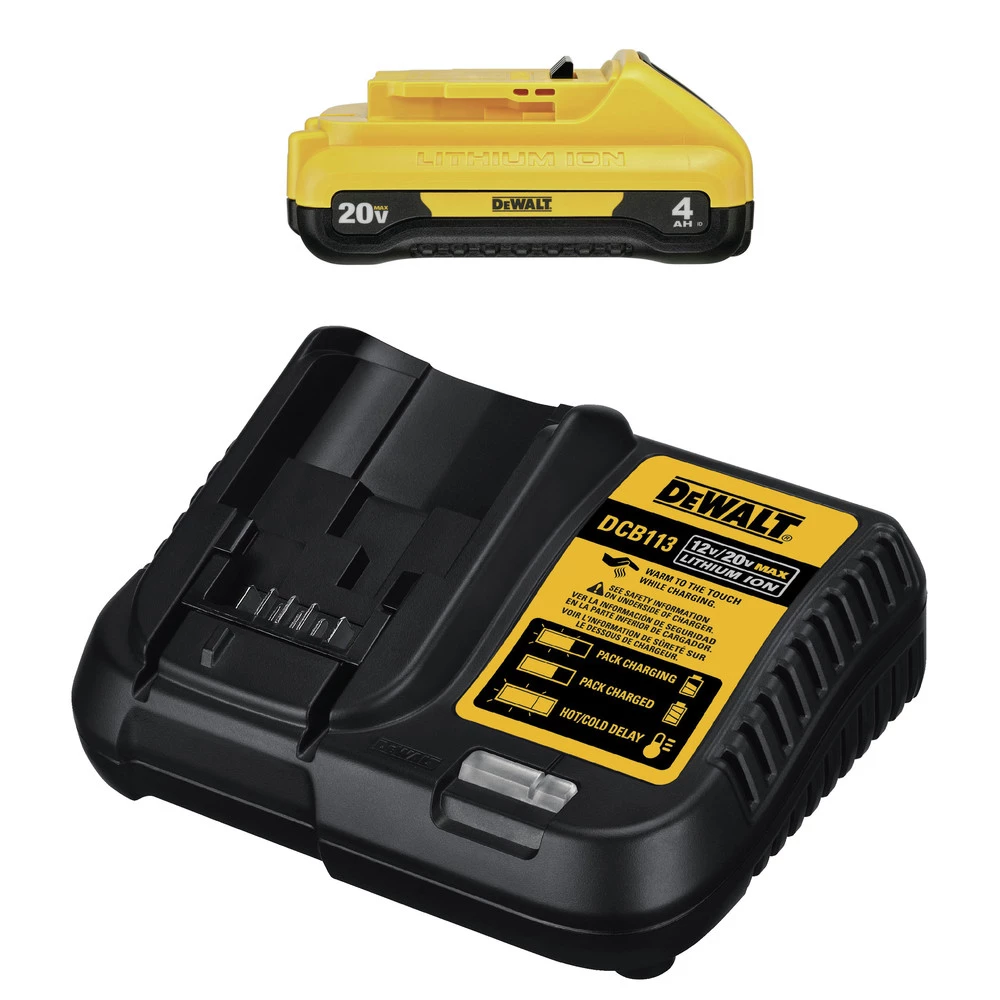 Dewalt DCB240C 20V MAX 4 Ah Compact Lithium-Ion Battery And Charger Starter Kit 1 Dewalt DCB240C 20V MAX 4 Ah Compact Lithium-Ion Battery And Charger Starter Kit