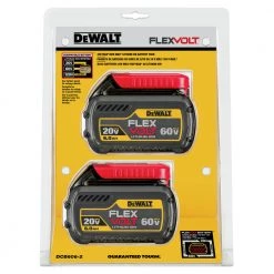 Dewalt DCB606-2 20V/60V MAX FLEXVOLT 6 Ah Lithium-Ion Battery (2-Pack) -Dewalt Sales 2022 dewndcb606 2 c