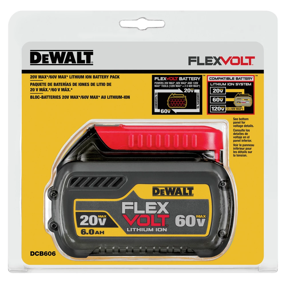 Dewalt DCB606 20V/60V MAX FLEXVOLT 6 Ah Lithium-Ion Battery 9 Dewalt DCB606 20V/60V MAX FLEXVOLT 6 Ah Lithium-Ion Battery - Image 9
