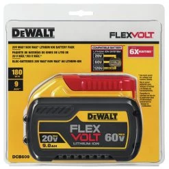 Dewalt DCB609 20V/60V MAX FLEXVOLT 9 Ah Lithium-Ion Battery -Dewalt Sales 2022 dewndcb609 e