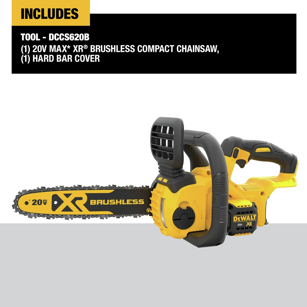 Dewalt DCCS620B 20V MAX XR Brushless Lithium-Ion 12 In. Compact Chainsaw (Tool Only) 2 Dewalt DCCS620B 20V MAX XR Brushless Lithium-Ion 12 In. Compact Chainsaw (Tool Only) - Image 2