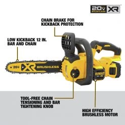 Dewalt DCCS620P1 20V MAX XR 5.0 Ah Brushless Lithium-Ion 12 In. Compact Chainsaw Kit 24 Dewalt DCCS620P1 20V MAX XR 5.0 Ah Brushless Lithium-Ion 12 In. Compact Chainsaw Kit -Dewalt Sales 2022 dewndccs620p1 k