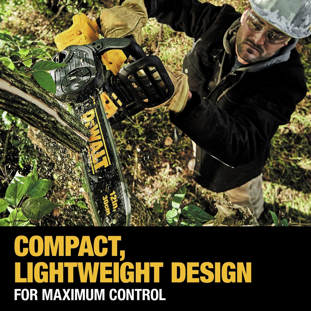 Dewalt DCCS620P1 20V MAX XR 5.0 Ah Brushless Lithium-Ion 12 In. Compact Chainsaw Kit 8 Dewalt DCCS620P1 20V MAX XR 5.0 Ah Brushless Lithium-Ion 12 In. Compact Chainsaw Kit - Image 8