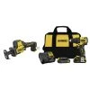 Dewalt DCD708C2-DCS369B-BNDL ATOMIC 20V MAX 1/2 In. Cordless Drill Driver Kit And One-Handed Cordless Reciprocating Saw