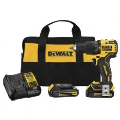 Dewalt DCD709C2 ATOMIC 20V MAX Brushless Compact Lithium-Ion 1/2 In. Cordless Hammer Drill/Driver Kit (1.5 Ah)