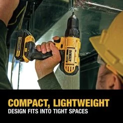 Dewalt DCD771C2 20V MAX Brushed Lithium-Ion 1/2 In. Cordless Compact Drill Driver Kit With 2 Batteries (1.3 Ah) -Dewalt Sales 2022 dewndcd771c2 h