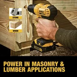 Dewalt DCD771C2 20V MAX Brushed Lithium-Ion 1/2 In. Cordless Compact Drill Driver Kit With 2 Batteries (1.3 Ah) -Dewalt Sales 2022 dewndcd771c2 i