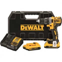 Dewalt DCD791D2 20V MAX XR Lithium-Ion Brushless Compact 1/2 In. Cordless Drill Driver Kit (2 Ah)