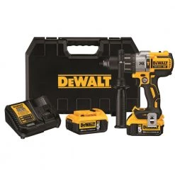 Dewalt DCD996P2 20V MAX XR Brushless Lithium-Ion 1/2 In. Cordless 3-Speed Hammer Drill Driver Kit With 2 Batteries (5 Ah)