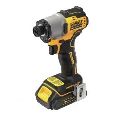 Dewalt DCF840C2 20V MAX Brushless Lithium-Ion 1/4 In. Cordless Impact Driver Kit With 2 Batteries (1.5 Ah) -Dewalt Sales 2022 dewndcf840c2 c