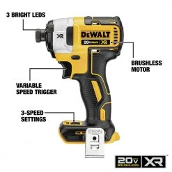 Dewalt DCF887P1 20V MAX XR Brushless Lithium-Ion 1/4 In. Cordless 3-Speed Impact Driver Kit (5 Ah) 9 Dewalt DCF887P1 20V MAX XR Brushless Lithium-Ion 1/4 In. Cordless 3-Speed Impact Driver Kit (5 Ah) -Dewalt Sales 2022 dewndcf887p1 b