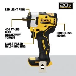 Dewalt DCF911B 20V MAX Brushless Lithium-Ion 1/2 In. Cordless Impact Wrench With Hog Ring Anvil (Tool Only) 14 Dewalt DCF911B 20V MAX Brushless Lithium-Ion 1/2 In. Cordless Impact Wrench With Hog Ring Anvil (Tool Only) -Dewalt Sales 2022 dewndcf911b g