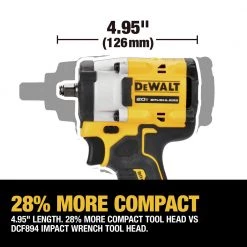 Dewalt DCF923B ATOMIC 20V MAX Brushless Lithium-Ion 3/8 In. Cordless Impact Wrench With Hog Ring Anvil (Tool Only) 22 Dewalt DCF923B ATOMIC 20V MAX Brushless Lithium-Ion 3/8 In. Cordless Impact Wrench With Hog Ring Anvil (Tool Only) -Dewalt Sales 2022 dewndcf923b k