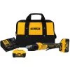 Dewalt DCG413FR2 5 In. 125 Mm 20V MAX XR Brushless Flathead Paddle Switch Small Angle Grinder Kit With Kickback Brake