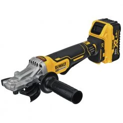 Dewalt DCG413FR2 5 In. 125 Mm 20V MAX XR Brushless Flathead Paddle Switch Small Angle Grinder Kit With Kickback Brake -Dewalt Sales 2022 dewndcg413fr2 a
