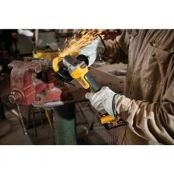 Dewalt DCG413R2 20V MAX XR Brushless Lithium-Ion 4-1/2 In. Cordless Paddle Switch Small Angle Grinder With Kickback Brake Kit With (2) 6 Ah Batteries -Dewalt Sales 2022 dewndcg413r2 c