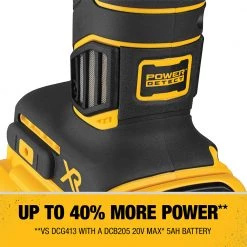 Dewalt DCG415W1 20V MAX XR POWER DETECT Brushless Lithium-Ion 4-1/2 In. - 5 In. Small Angle Grinder Kit (8 Ah) -Dewalt Sales 2022 dewndcg415w120 m