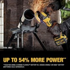 Dewalt DCG416B 20V MAX Brushless Lithium-Ion 4-1/2 In. - 5 In. Cordless Paddle Switch Angle Grinder With FLEXVOLT ADVANTAGE (Tool Only) -Dewalt Sales 2022 dewndcg416b o
