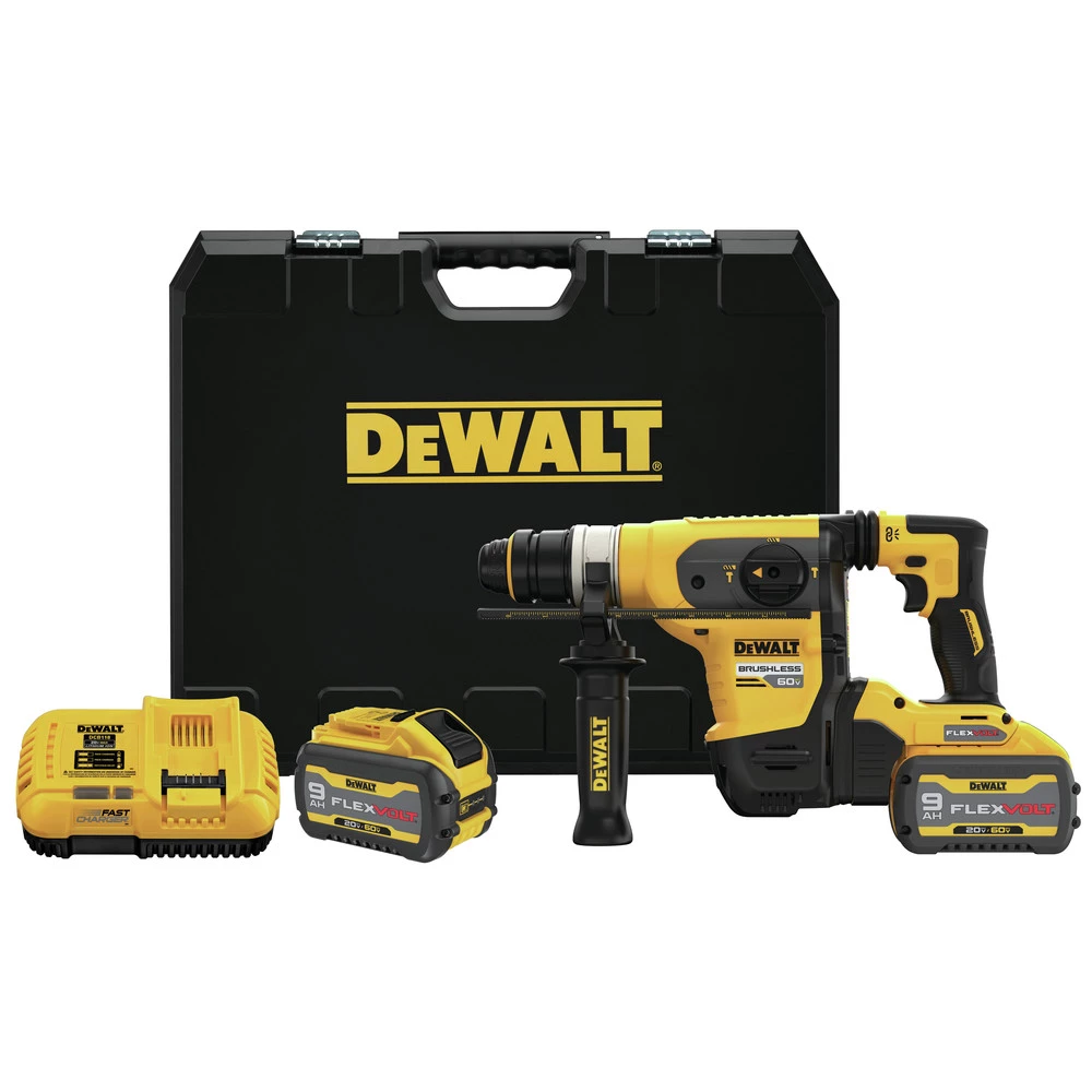 Dewalt DCH416X2 60V MAX Brushless Lithium-Ion 1-1/4 In. Cordless SDS Plus Rotary Hammer Kit With 2 Batteries (9 Ah) 1 Dewalt DCH416X2 60V MAX Brushless Lithium-Ion 1-1/4 In. Cordless SDS Plus Rotary Hammer Kit With 2 Batteries (9 Ah)