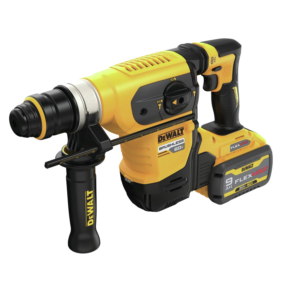 Dewalt DCH416X2 60V MAX Brushless Lithium-Ion 1-1/4 In. Cordless SDS Plus Rotary Hammer Kit With 2 Batteries (9 Ah) 4 Dewalt DCH416X2 60V MAX Brushless Lithium-Ion 1-1/4 In. Cordless SDS Plus Rotary Hammer Kit With 2 Batteries (9 Ah) - Image 4