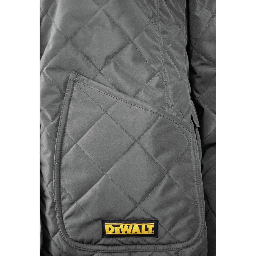Dewalt DCHJ084CD1-XL 20V MAX Li-Ion Charcoal Women's Flannel Lined Diamond Quilted Heated Jacket Kit - XL 3 Dewalt DCHJ084CD1-XL 20V MAX Li-Ion Charcoal Women's Flannel Lined Diamond Quilted Heated Jacket Kit - XL - Image 3