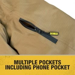 Dewalt DCHJ091B-2X 20V Lithium-Ion Cordless Men's Heavy Duty Ripstop Heated Jacket (Jacket Only) - 2XL, Dune -Dewalt Sales 2022 dewndchj091b l e 1