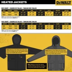 Dewalt DCHJ091B-XL 20V Lithium-Ion Cordless Men's Heavy Duty Ripstop Heated Jacket (Jacket Only) - X-Large, Dune -Dewalt Sales 2022 dewndchj091b l g