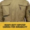 Dewalt DCHJ091D1-3X 20V Lithium-Ion Cordless Men's Heavy Duty Ripstop Heated Jacket (2 Ah) - 3XL, Dune 3 Dewalt DCHJ091D1-3X 20V Lithium-Ion Cordless Men's Heavy Duty Ripstop Heated Jacket (2 Ah) - 3XL, Dune - Image 3
