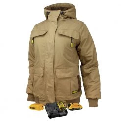 Dewalt DCHJ092D1-M 20V Lithium-Ion Cordless Women's Heavy Duty Ripstop Heated Jacket (2 Ah) - Medium, Dune
