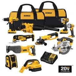 Dewalt DCK1020D2 10-Tool Combo Kit - 20V MAX Cordless With 2 Batteries (2 Ah) -Dewalt Sales 2022 dewndck1020d2 f