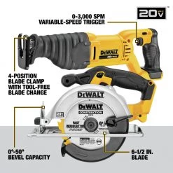 Dewalt DCK1020D2 10-Tool Combo Kit - 20V MAX Cordless With 2 Batteries (2 Ah) -Dewalt Sales 2022 dewndck1020d2 h