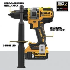 Dewalt DCK2100P2 20V MAX Brushless Cordless 1/2 In. Hammer Drill Driver / Impact Driver Combo Kit (5 Ah) 29 Dewalt DCK2100P2 20V MAX Brushless Cordless 1/2 In. Hammer Drill Driver / Impact Driver Combo Kit (5 Ah) -Dewalt Sales 2022 dewndck2100p2 f