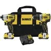 Dewalt DCK221F2 XTREME 12V MAX Cordless Lithium-Ion Brushless 3/8 In. Drill Driver And 1/4 In. Impact Driver Kit (2 Ah)