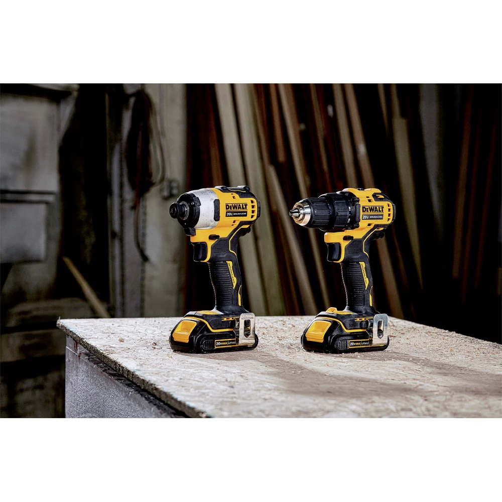 Dewalt DCK278C2 2-Tool Combo Kit - 20V MAX ATOMIC Brushless Cordless Drill Driver & Impact Driver Kit With 2 Batteries (1.3 Ah) 5 Dewalt DCK278C2 2-Tool Combo Kit - 20V MAX ATOMIC Brushless Cordless Drill Driver & Impact Driver Kit With 2 Batteries (1.3 Ah) - Image 5