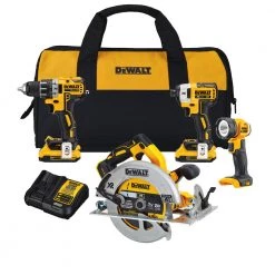 Dewalt DCK483D2 20V MAX XR Brushless Compact Lithium-Ion Cordless 4-Tool Combo Kit
