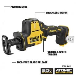 Dewalt DCK489D2 ATOMIC 20V MAX Brushless Lithium-Ion Cordless 4-Tool Combo Kit (2 Ah) -Dewalt Sales 2022 dewndck489d2 h