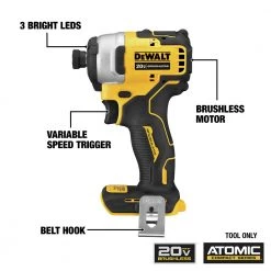 Dewalt DCK489D2 ATOMIC 20V MAX Brushless Lithium-Ion Cordless 4-Tool Combo Kit (2 Ah) -Dewalt Sales 2022 dewndck489d2 k