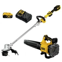 Dewalt DCKO222M1 20V MAX XR Brushless Lithium-Ion 14 In. Cordless Folding String Trimmer/Handheld Blower Combo Kit (4 Ah)