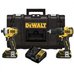 Dewalt DCKTS279C2 ATOMIC 20V MAX Brushless 1/2 In. Hammer Drill Driver / 1/4 In. Impact Driver Combo Kit With TOUGHSYSTEM