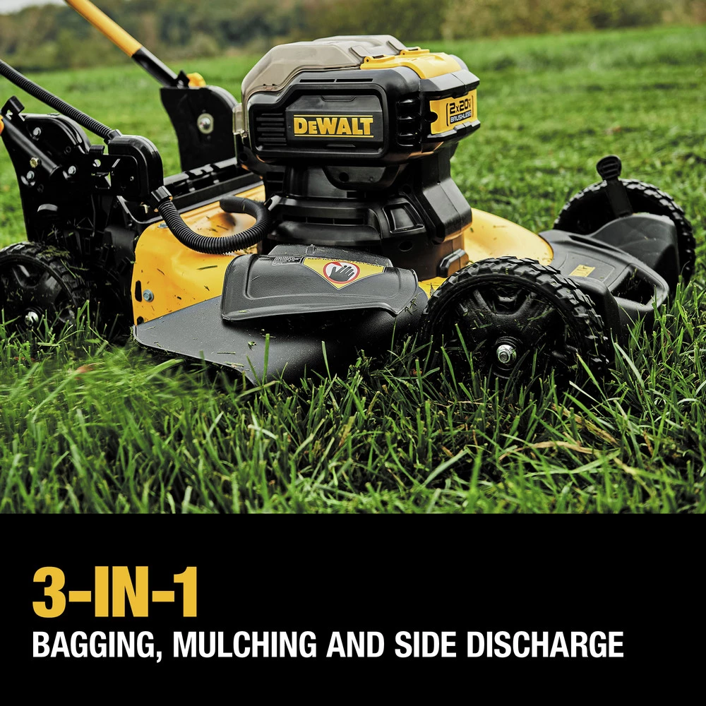 Dewalt DCMWP233U2 2X 20V MAX Brushless Lithium-Ion 21-1/2 In. Cordless Push Mower Kit With 2 Batteries (10 Ah) 10 Dewalt DCMWP233U2 2X 20V MAX Brushless Lithium-Ion 21-1/2 In. Cordless Push Mower Kit With 2 Batteries (10 Ah) - Image 10
