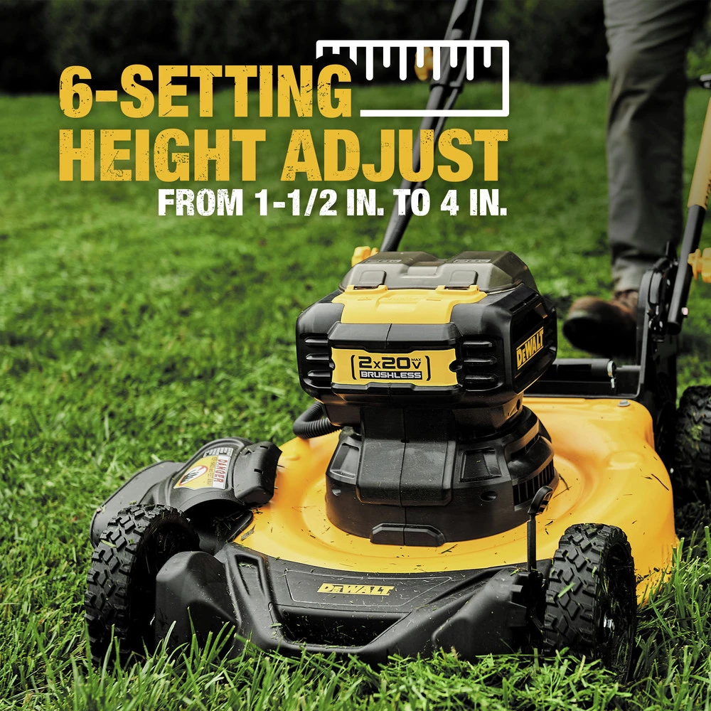 Dewalt DCMWP233U2 2X 20V MAX Brushless Lithium-Ion 21-1/2 In. Cordless Push Mower Kit With 2 Batteries (10 Ah) 11 Dewalt DCMWP233U2 2X 20V MAX Brushless Lithium-Ion 21-1/2 In. Cordless Push Mower Kit With 2 Batteries (10 Ah) - Image 11