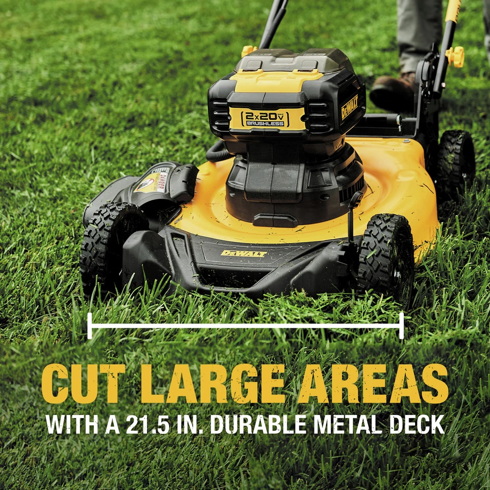 Dewalt DCMWP233U2 2X 20V MAX Brushless Lithium-Ion 21-1/2 In. Cordless Push Mower Kit With 2 Batteries (10 Ah) 12 Dewalt DCMWP233U2 2X 20V MAX Brushless Lithium-Ion 21-1/2 In. Cordless Push Mower Kit With 2 Batteries (10 Ah) - Image 12