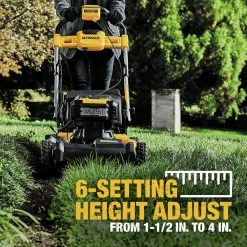 Dewalt DCMWSP244U2 2X 20V MAX Brushless Lithium-Ion 21-1/2 In. Cordless FWD Self-Propelled Lawn Mower Kit With 2 Batteries (10 Ah) -Dewalt Sales 2022 dewndcmwsp244u2 t