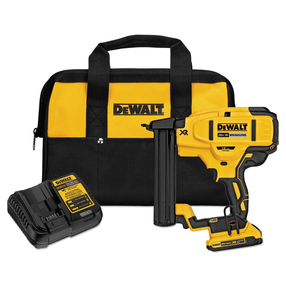 Dewalt DCN681D1 20V MAX Cordless Lithium-Ion 18 Gauge Narrow Crown Stapler Kit 1 Dewalt DCN681D1 20V MAX Cordless Lithium-Ion 18 Gauge Narrow Crown Stapler Kit